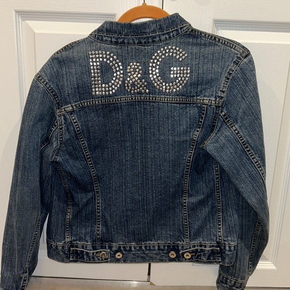 Dolce & Gabbana Jeans Jean Jacket (marked size L but fits size S) with studs - Picture 9 of 11